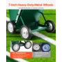 Dry Line Marker, 4-Wheel, 2 or 4 in Lines, Field Dry Line Chalker, Adjustable Line Marker, with Rubber Adjustment Handle, 65 lbs
