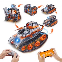 STEM Building Toys for Kids 5 in 1 App & Remote Control Car/Robot 554 PCS