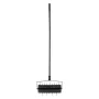 Rolling Lawn Aerator, 18-inch Heavy-Duty Manual Rolling Aerator Lawn with Detachable Handle and 27 Iron Spikes, Rolling Lawn Aer