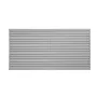 8 x 4 ft Slat vægpanel PVC Gray Garage Slatwall med tilbehør