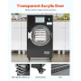 Vacuum Freeze Dryer Machine, 8.8-13.2 LBS/Batch Food Freeze Drying Machine with 4-Layer Trays, Vacuum Pump, Adjustable Timer and