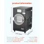 Vacuum Freeze Dryer Machine, 8.8-13.2 LBS/Batch Food Freeze Drying Machine with 4-Layer Trays, Vacuum Pump, Adjustable Timer and