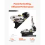 Metal Horizontal Band Saw, 178 x 305 mm(7 x 12 in) Rectangular Cutting Capacity, 220V Metal Vertical Cutting Bandsaw with 1.1 kW