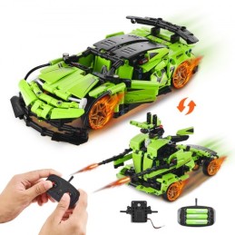 STEM Building Toys for Kids 2 in 1 App & Remote Control Car/Robot 461 PCS
