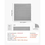 4 x 4 ft Slat vægpanel PVC Gray Garage Slatwall med modulær