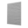 4 x 4 ft Slat vægpanel PVC Gray Garage Slatwall med modulær
