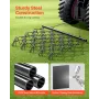 Drag Harrow, 5 x 4.5 ft Durable Chain Harrow with 60 Sharp Teeth, Suitable for ATV UTV Tractor, Ideal for Soil Preparation, Seed