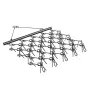 Drag Harrow, 5 x 4.5 ft Durable Chain Harrow with 60 Sharp Teeth, Suitable for ATV UTV Tractor, Ideal for Soil Preparation, Seed