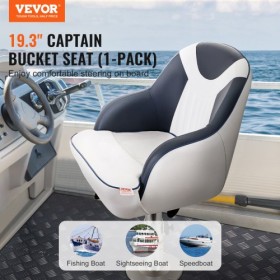 Bådsæde Captain Bucket Seat Fishing Pontoon Boat Seat Padding Stol 1 Pc