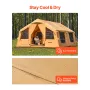 Inflatable Tents for Camping, 8-12 Person Easy Setup Blow up Tent with Hand Pump, 4 Season Luxury Glamping Tent with 2 Skylights