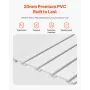 Slat Wall Paneling, 4 x 4 ft, PVC Garage Slatwall with Modular Design, White Slat Wall Easy-to-Install Adjustable Slatwall Panel