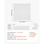 Slat Wall Paneling, 4 x 4 ft, PVC Garage Slatwall with Modular Design, White Slat Wall Easy-to-Install Adjustable Slatwall Panel