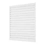 4 x 4 ft Slat vægpanel PVC White Garage Slatwall med modulær
