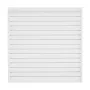 Slat Wall Paneling, 4 x 4 ft, PVC Garage Slatwall with Modular Design, White Slat Wall Easy-to-Install Adjustable Slatwall Panel