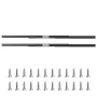 Undermount Drawer Slides, 32 inch, Full Extension Ball Bearing Under Stair Cabinet Rails, 260 LB Load Capacity Heavy Duty Bottom