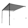 Manual RV Awning Complete Kit, 14' Retractable Awning with Aluminum Alloy Frame, Outdoor Trailer Awning, Fit for Most RVs(Black 