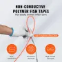 Fish Tape Wire Cable Line Puller 30.5 m, 6.35 mm(100-foot, 1/4-inch) PET with High Plastic Case