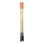 Post Hole Digger, Heavy Duty Post Hole Digger with Wood Handle, Manual Hole Digger with Scale Markings and Metal Blade, Post Hol