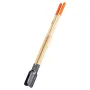 Post Hole Digger, Heavy Duty Post Hole Digger with Wood Handle, Manual Hole Digger with Scale Markings and Metal Blade, Post Hol