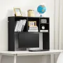 Desktop Bookshelf, 1-Tier Desktop Storage Organizer, 37" x 9.4" x 28.7" Office Storage Rack Wood Display Shelf, Desktop Bookshel