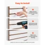 4 x 4 ft Slat vægpanel MDF White Garage Slatwall med modulær