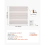 Slat Wall Paneling, 4 x 4 ft, MDF Garage Slatwall with Modular Design, White Slat Wall Easy-to-Install Adjustable Slatwall Panel