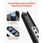 Undermount Drawer Slides, 24 inch, Full Extension Ball Bearing Under Stair Cabinet Rails, 260 LB Load Capacity Heavy Duty Bottom