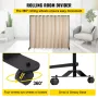 Gardindeler stativ, 8 x 10 ft, 4 rullende hjul Room divider