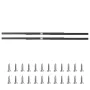 Undermount Drawer Slides, 40 inch, Full Extension Ball Bearing Under Stair Cabinet Rails, 260 LB Load Capacity Heavy Duty Bottom