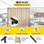 Gardindeler stativ, 8 x 10 ft, 4 rullende hjul Room divider