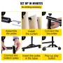 Curtain Divider Stand, 8 x 10 ft, 4 Rolling Wheels Room Divider Kit, Aluminum Alloy Frame, Blackout Curtain & Portable Oxford Ba