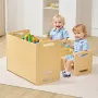 Fravænningstabel og stol sæt Montessori Toddler Desk med 2