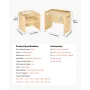 Fravænningstabel og stol sæt Montessori Toddler Desk med