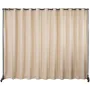 Gardindeler stativ, 8 x 10 ft, 4 rullende hjul Room divider