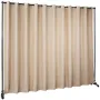 Curtain Divider Stand, 8 x 10 ft, 4 Rolling Wheels Room Divider Kit, Aluminum Alloy Frame, Blackout Curtain & Portable Oxford Ba