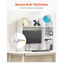 Desktop boghylde hvid desktop opbevaringsarrangør 2-lags til
