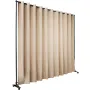 Curtain Divider Stand, 8 x 10 ft, 4 Rolling Wheels Room Divider Kit, Aluminum Alloy Frame, Blackout Curtain & Portable Oxford Ba