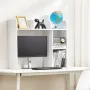 Desktop boghylde hvid desktop opbevaringsarrangør 2-lags til