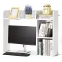 Desktop boghylde hvid desktop opbevaringsarrangør 2-lags til