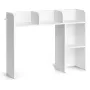 Desktop Bookshelf, 2-Tier Desktop Storage Organizer, 37.2" x 9.5" x 28.9" Office Storage Rack Wood Display Shelf, Desktop Booksh