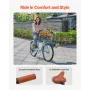 24-tommers krydsercykel 7-trins lyseblå strandcruisercykel med