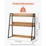 Desktop Bookhelf Desktop Storage Organizer 2-lags til kontor og