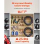 Slat Wall Paneling, 4 x 4ft, MDF Garage Slatwall with Modular Design, Natural Slat Wall Easy-to-Install Adjustable Slatwall Pane