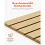 4 x 4 ft Slatwall Paneling MDF Natural Garage Slatwall med