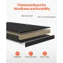 Desktop Bookshelf, 2-Tier Desktop Storage Organizer, 37.2" x 9.5" x 28.9" Office Storage Rack Wood Display Shelf, Desktop Booksh