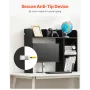 Desktop Bookshelf, 2-Tier Desktop Storage Organizer, 37.2" x 9.5" x 28.9" Office Storage Rack Wood Display Shelf, Desktop Booksh