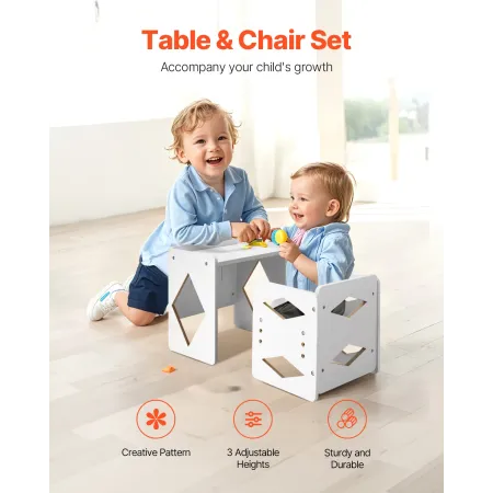 Fravænningstabel og stol sæt Montessori Kids Activity Table og