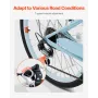 26-tommer cruiser cykel 7-trins lyseblå strandcruisercykel med