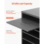 Literature Organizer, 5 Compartments Office Mailbox with Adjustable Shelves, Wooden Mailbox Sorter Medium Density Fiberboard Off