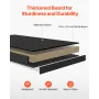 Desktop Bookshelf, 3-Tier Desktop Storage Organizer, 37" x 10" x 31.1" Office Storage Rack Wood Display Shelf, Desktop Bookshelf